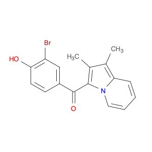 Methanone, (3-bromo-4-hydroxyphenyl)(1,2-dimethyl-3-indolizinyl)-