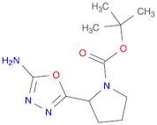 1-Pyrrolidinecarboxylicacid, 2-(5-amino-1,3,4-oxadiazol-2-yl)-, 1,1-dimethylethyl ester