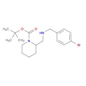 1-Piperidinecarboxylicacid, 2-[[[(4-bromophenyl)methyl]amino]methyl]-, 1,1-dimethylethyl ester