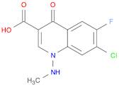 3-Quinolinecarboxylicacid, 7-chloro-6-fluoro-1,4-dihydro-1-(methylamino)-4-oxo-