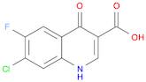 3-Quinolinecarboxylic acid, 7-chloro-6-fluoro-1,4-dihydro-4-oxo-