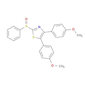 Thiazole, 4,5-bis(4-methoxyphenyl)-2-(phenylsulfinyl)-