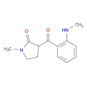 2-Pyrrolidinone, 1-methyl-3-[2-(methylamino)benzoyl]-