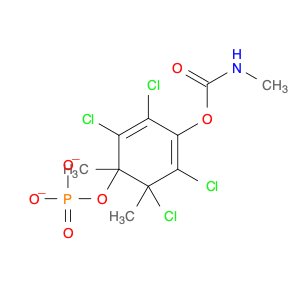 Phosphoric acid, dimethyl2,3,5,6-tetrachloro-4-[[(methylamino)carbonyl]oxy]phenyl ester