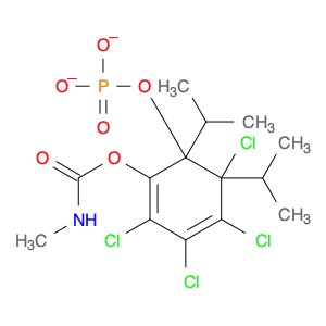 Phosphoric acid, bis(1-methylethyl)2,3,4,5-tetrachloro-6-[[(methylamino)carbonyl]oxy]phenyl ester