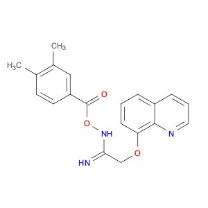Ethanimidamide, N-[(3,4-dimethylbenzoyl)oxy]-2-(8-quinolinyloxy)-