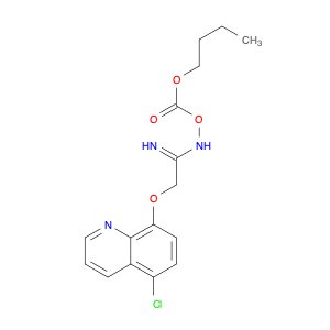 Ethanimidamide, N-[(butoxycarbonyl)oxy]-2-[(5-chloro-8-quinolinyl)oxy]-