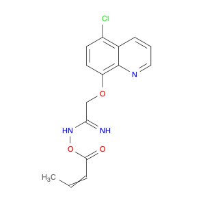 Ethanimidamide, 2-[(5-chloro-8-quinolinyl)oxy]-N-[(1-oxo-2-butenyl)oxy]-