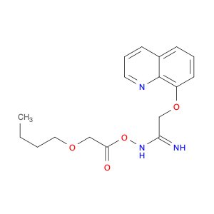 Ethanimidamide, N-[(butoxyacetyl)oxy]-2-(8-quinolinyloxy)-