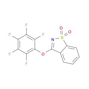1,2-Benzisothiazole, 3-(pentafluorophenoxy)-, 1,1-dioxide