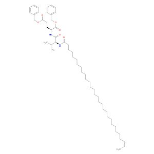 L-Glutamic acid, N-[N-(1-oxotriacontyl)-L-valyl]-, bis(phenylmethyl) ester