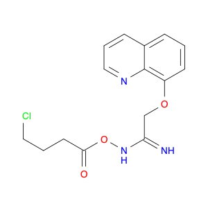 Ethanimidamide, N-(4-chloro-1-oxobutoxy)-2-(8-quinolinyloxy)-