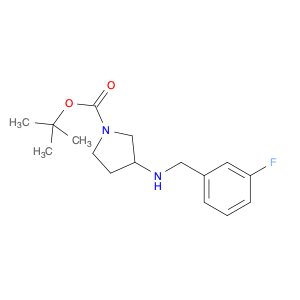 1-Pyrrolidinecarboxylicacid, 3-[[(3-fluorophenyl)methyl]amino]-, 1,1-dimethylethyl ester