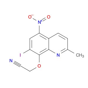 Acetonitrile, [(7-iodo-2-methyl-5-nitro-8-quinolinyl)oxy]-