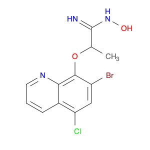 Propanimidamide, 2-[(7-bromo-5-chloro-8-quinolinyl)oxy]-N-hydroxy-
