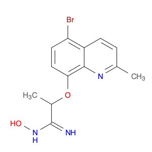 Propanimidamide, 2-[(5-bromo-2-methyl-8-quinolinyl)oxy]-N-hydroxy-