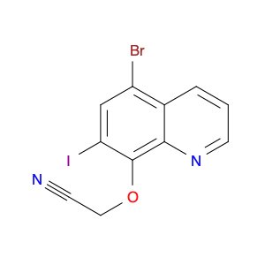 Acetonitrile, [(5-bromo-7-iodo-8-quinolinyl)oxy]-