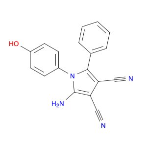 1H-Pyrrole-3,4-dicarbonitrile, 2-amino-1-(4-hydroxyphenyl)-5-phenyl-