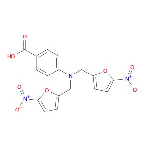 Benzoic acid, 4-[bis[(5-nitro-2-furanyl)methyl]amino]-