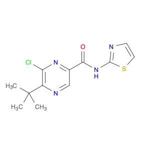 Pyrazinecarboxamide, 6-chloro-5-(1,1-dimethylethyl)-N-2-thiazolyl-