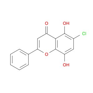4H-1-Benzopyran-4-one, 6-chloro-5,8-dihydroxy-2-phenyl-