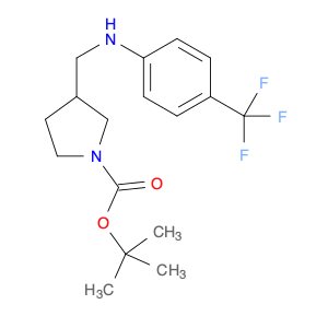 1-Pyrrolidinecarboxylicacid, 3-[[[4-(trifluoromethyl)phenyl]amino]methyl]-, 1,1-dimethylethyl ester