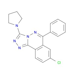1,2,4-Triazolo[3,4-a]phthalazine,8-chloro-6-phenyl-3-(1-pyrrolidinyl)-