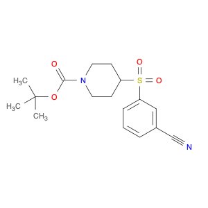 1-Piperidinecarboxylicacid, 4-[(3-cyanophenyl)sulfonyl]-, 1,1-dimethylethyl ester