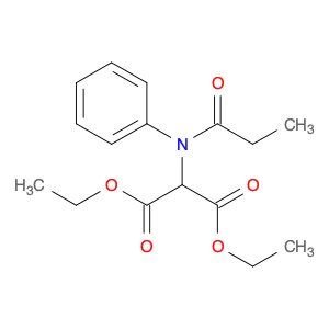 Propanedioic acid, [(1-oxopropyl)phenylamino]-, diethyl ester