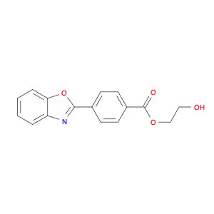 Benzoic acid, 4-(2-benzoxazolyl)-, 2-hydroxyethyl ester