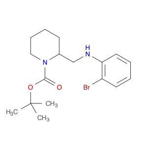 1-Piperidinecarboxylicacid, 2-[[(2-bromophenyl)amino]methyl]-, 1,1-dimethylethyl ester