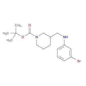 1-Piperidinecarboxylicacid, 3-[[(3-bromophenyl)amino]methyl]-, 1,1-dimethylethyl ester