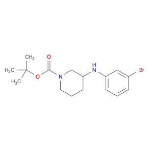 1-Piperidinecarboxylicacid, 3-[(3-bromophenyl)amino]-, 1,1-dimethylethyl ester