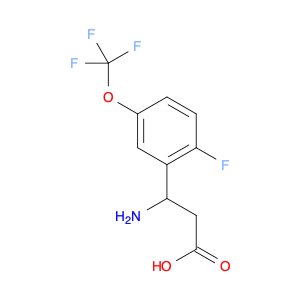 Benzenepropanoic acid, b-amino-2-fluoro-5-(trifluoromethoxy)-