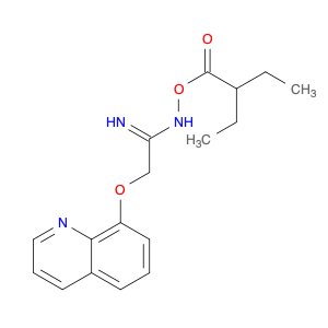 Ethanimidamide, N-(2-ethyl-1-oxobutoxy)-2-(8-quinolinyloxy)-