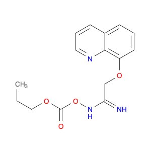 Ethanimidamide, N-[(propoxycarbonyl)oxy]-2-(8-quinolinyloxy)-