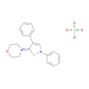 Morpholinium, 4-(2,4-diphenyl-5(2H)-isothiazolylidene)-, perchlorate
