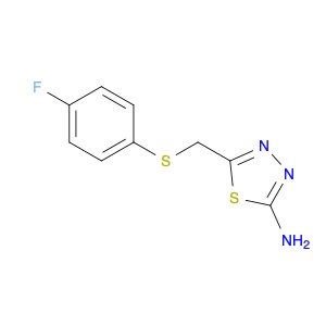 5-(((4-Fluorophenyl)thio)methyl)-1,3,4-thiadiazol-2-amine