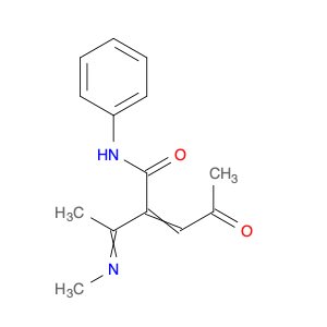 2-Pentenamide, 2-[1-(methylimino)ethyl]-4-oxo-N-phenyl-