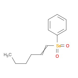 Benzene, (1-hexenylselenonyl)-