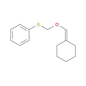 Benzene, [(cyclohexylidenemethoxymethyl)thio]-