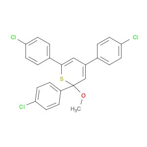 2H-Thiopyran, 2,4,6-tris(4-chlorophenyl)-2-methoxy-