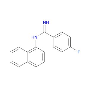 Benzenecarboximidamide, 4-fluoro-N-1-naphthalenyl-