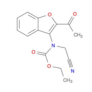 Carbamic acid, (2-acetyl-3-benzofuranyl)(cyanomethyl)-, ethyl ester