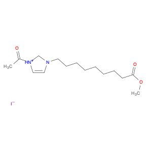1H-Imidazolium, 1-acetyl-3-(9-methoxy-9-oxononyl)-, iodide