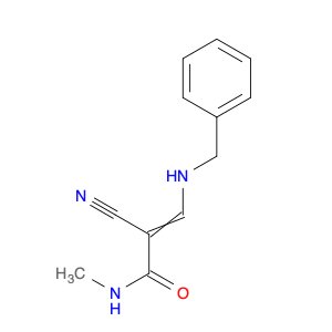 2-Propenamide, 2-cyano-N-methyl-3-[(phenylmethyl)amino]-