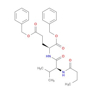 L-Glutamic acid, N-[N-(1-oxobutyl)-L-valyl]-, bis(phenylmethyl) ester