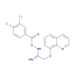 Ethanimidamide, N-[(3,4-dichlorobenzoyl)oxy]-2-(8-quinolinyloxy)-