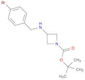 1-Azetidinecarboxylicacid, 3-[[(4-bromophenyl)methyl]amino]-, 1,1-dimethylethyl ester