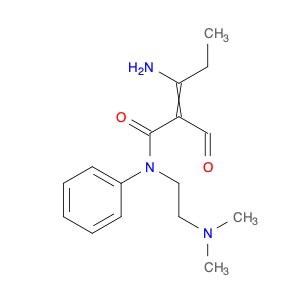 2-Pentenamide, 3-amino-N-[2-(dimethylamino)ethyl]-2-formyl-N-phenyl-